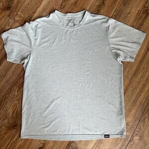 Patagonia Capilene Cool Daily T Shirt Mens Medium Thermal Blue Short Sleeve